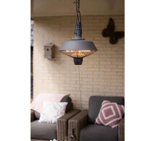 Chauffage suspendu 420296 Noir - Aluminium - Acier - 36 x 48 x 36 cm