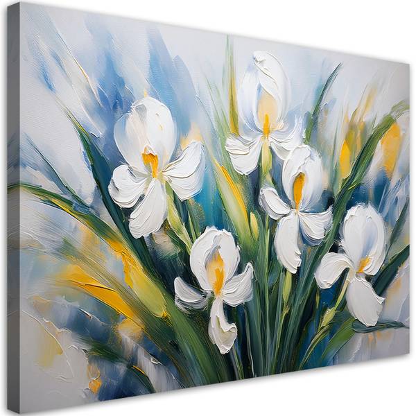 Canvas schilderij Bloemen 100 x 70 cm