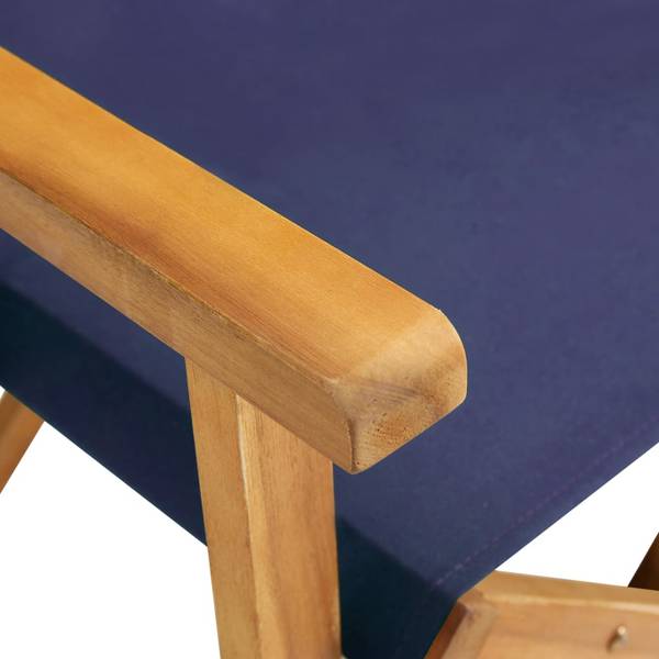 Regiestuhl 3009262-1 Blau - Akazie - 56 x 88 x 55 cm