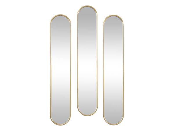 Wandspiegel JAYLEN 3er-Set Gold