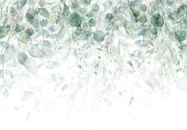Vlies Fototapete Blätter Grün Wohnzimmer 368 x 254 cm