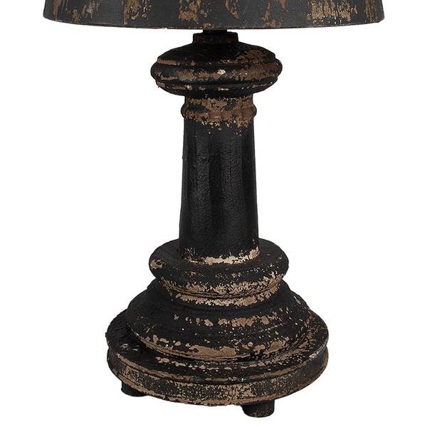 Tischlampe Lalita Braun - Holzwerkstoff - 35 x 64 x 35 cm