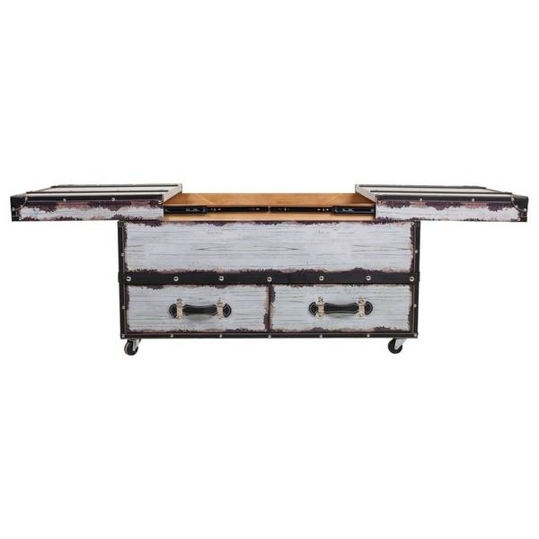 Casier à vin 4523226777 Blanc - Bois manufacturé - 100 x 55 x 60 cm