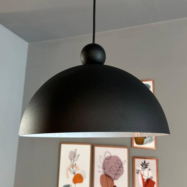 Pendelleuchte SWMYimpi Schwarz - Metall - 30 x 30 x 30 cm
