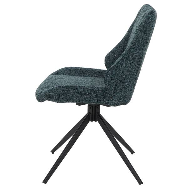 Esszimmerstuhl O48 (2er-Set) Schwarz - Grün