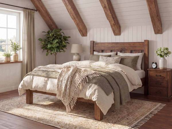 Bed Rustyk Mieszko II Ligoppervlak breedte: 180 cm