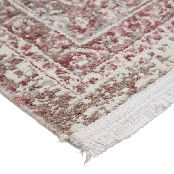 Webteppich MARCUS 3 Pink - Holzwerkstoff - 160 x 1 x 230 cm