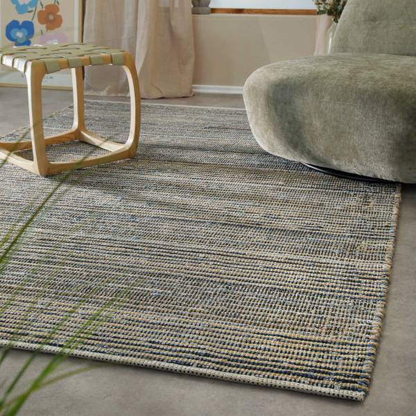 Kelim Teppich Denim Feels 80 x 150 cm