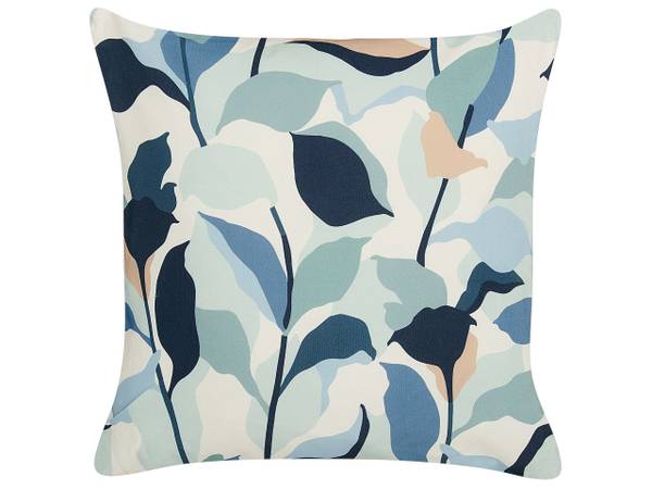Dekokissen VEGLINO 2-tlg Blau - Weiß - Textil - 45 x 10 x 45 cm