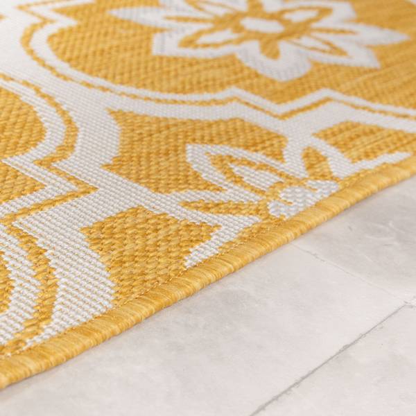 Tapis Rio Flower Jaune - 200 x 290 cm
