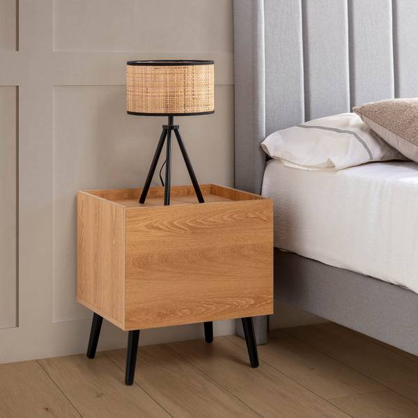 Table de chevet Siren Marron - Bois manufacturé - 40 x 50 x 45 cm