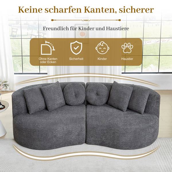 3-Sitzer Sofa RMCFT Grau