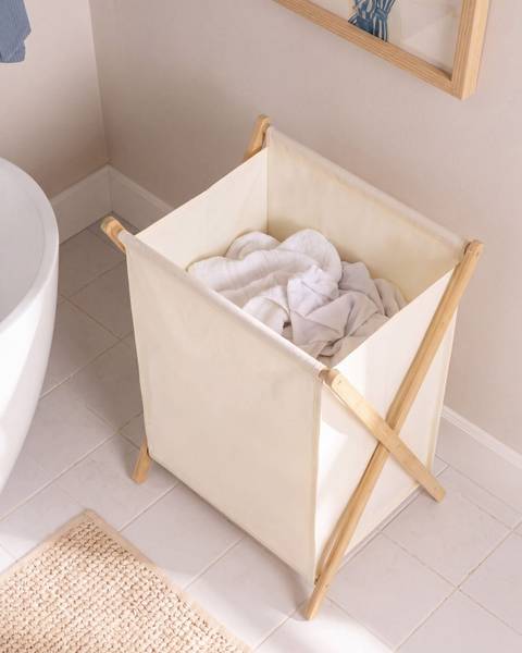 Wäschekörbe CAHUIL Braun - Bambus - 47 x 66 x 39 cm
