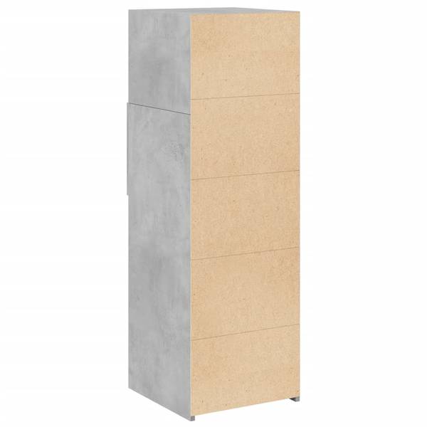 Highboard DE1373 Grau - Holzwerkstoff - 40 x 124 x 43 cm