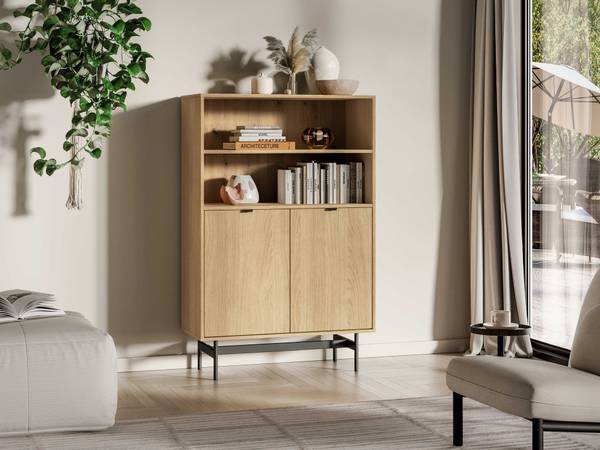 Standregal HEGGERS Braun - Melamin - 92 x 140 x 40 cm