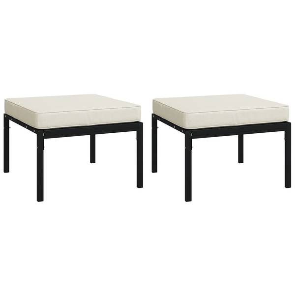 Loungeset 3029902 set van 11 bruin - polyester - staal - 60 x 35 x 60 cm