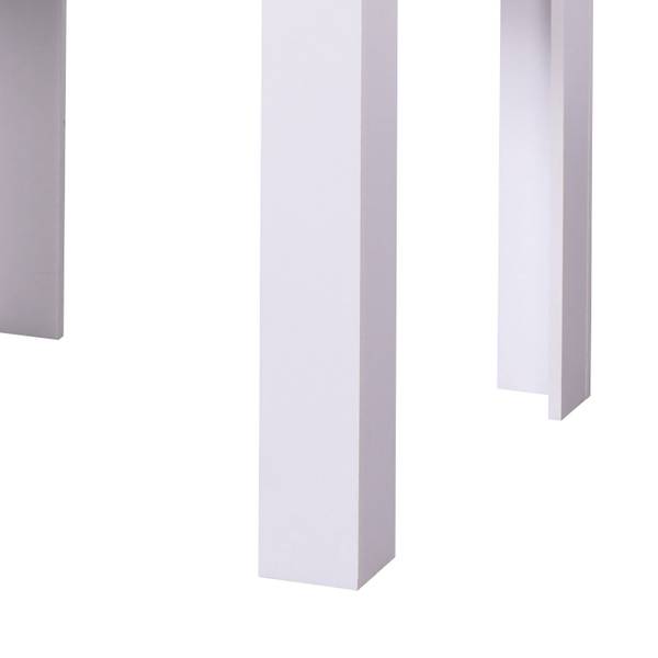 Essgruppe mit 2 Stühle 2371 3-teilig Grau - Weiß - Leinen - 80 x 75 x 80 cm