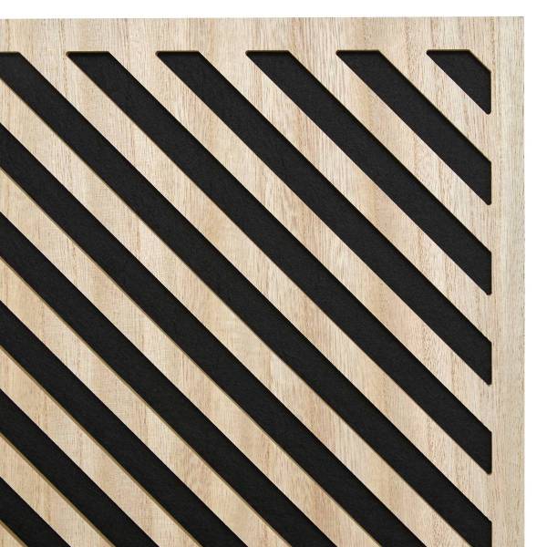 Dekorative Wandverkleidung EILEEN Braun - Holzwerkstoff - 1 x 58 x 58 cm
