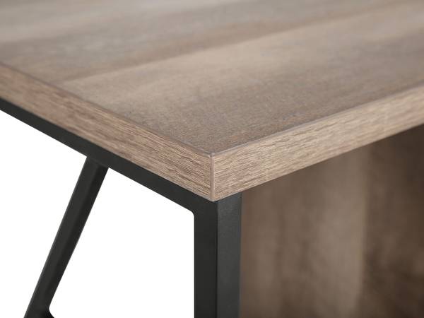 Meuble TV FORRES Noir - Marron - Bois manufacturé - 140 x 60 x 40 cm