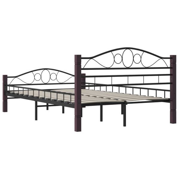 Bedframe 3001489 zwart - plaatmateriaal op houtbasis - metaal - 127 x 85 x 210 cm