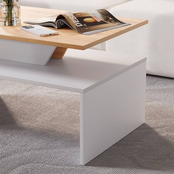 Couchtisch Arden 59619 Eiche Dekor - Weiß