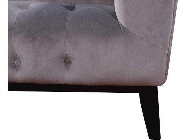 Einzelsofa vanessa Grau - Textil - 82 x 76 x 189 cm