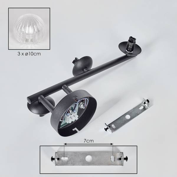 Wandleuchte Isorella Durchsichtig