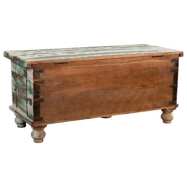 Truhe 4523361041 Grün - Massivholz - 98 x 45 x 42 cm