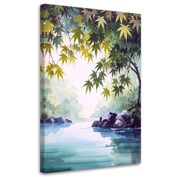 Wandbild Landschaften Polyester - 30 x 45 x 3 cm