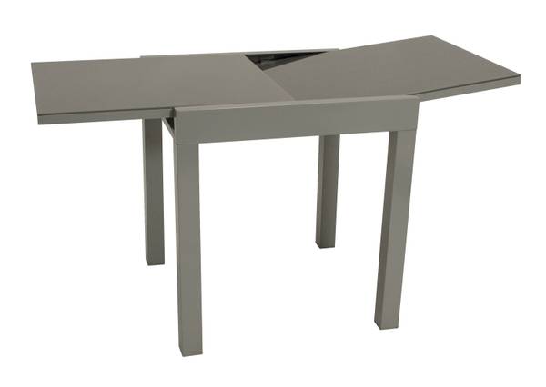Garnitur AMALFI 5-teilig Schwarz - Grau - Aluminium - Sicherheitsglas - PVC - 130 x 75 x 65 cm