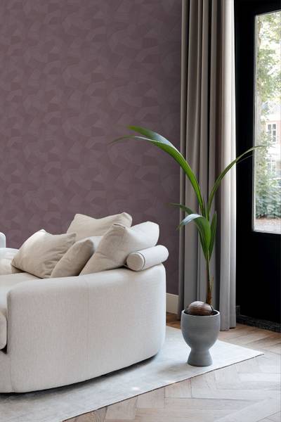 Tapete 348061 Violett - Papier - 50 x 900 x 50 cm