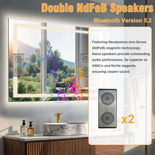 Miroir de salle de bain XM183-B105-EU 100 x 70 cm