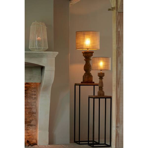 Säule Yarula Schwarz - Braun - Eisen - Stahl - 35 x 102 x 35 cm