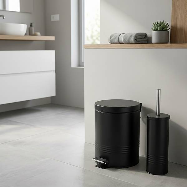 Badezimmer Set Mülleimer & WC-Bürste kaufen