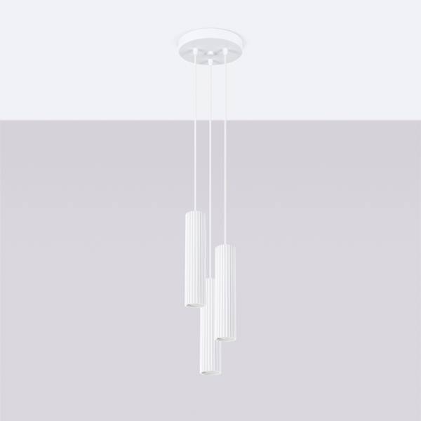 Pendelleuchte Karbon LED 4000K Weiß - 20 x 108 x 20 cm