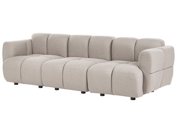 Sofa MAKSABERG 3-tlg Beige - 253 x 87 cm