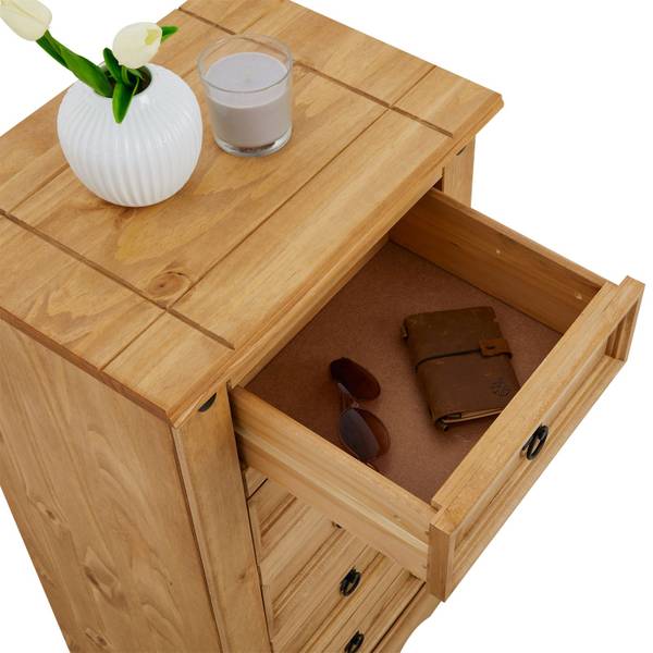 Chiffonnier SALSA Marron - Pin - 53 x 104 x 40 cm