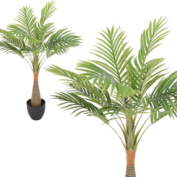Kunstpflanze Palme Grün - Kunststoff - 17 x 80 x 16 cm