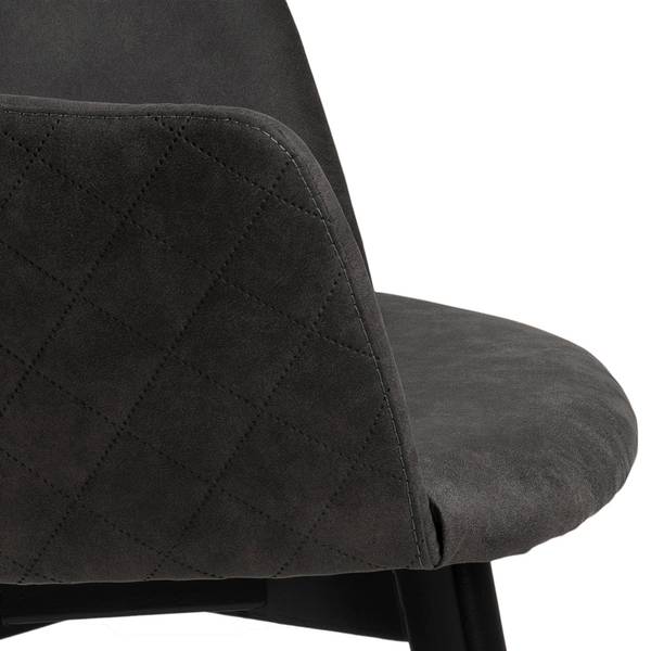Esszimmerstuhl Bea 2er Set Grau - Textil - 62 x 80 x 59 cm