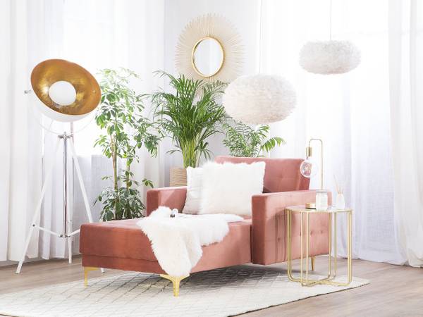 Chaiselongue ABERDEEN Gold - Pink