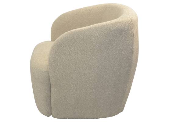 Polstersessel mit Kopfstütze Calle Beige - Polyester - 72 x 103 x 67 cm