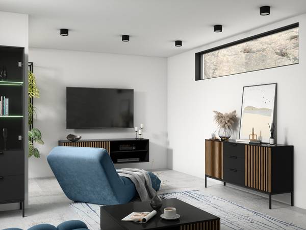 Sideboard Noville Braun - Holzwerkstoff - 150 x 80 x 40 cm