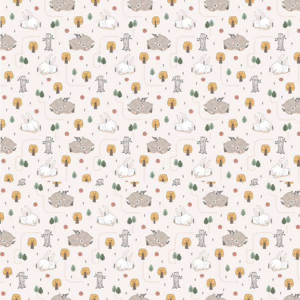 Babybettwäsche Schlummerbär 2tlg. Weiß - Textil - 100 x 135 x 1 cm