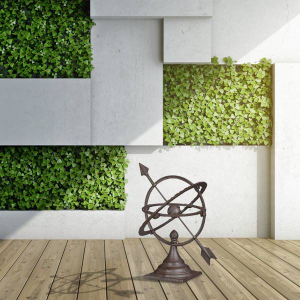 Sonnenuhr Garten M Braun - Gusseisen - 34 x 42 x 32 cm