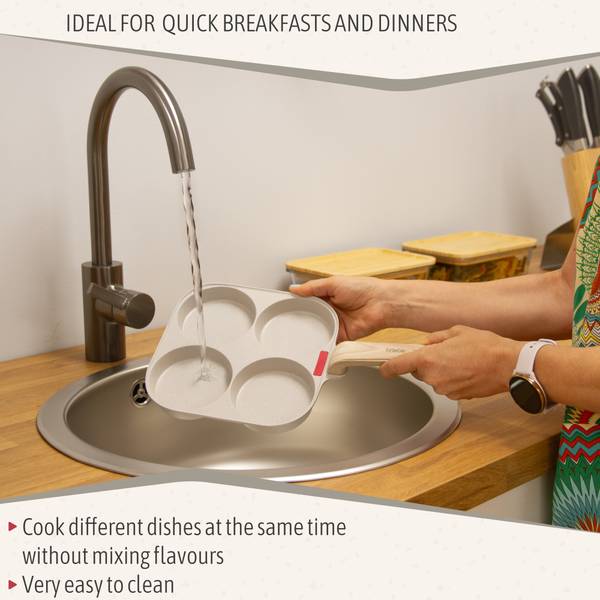 Spiegeleipfanne Pancake FPE1176 Weiß - Aluminium - 21 x 3 x 21 cm