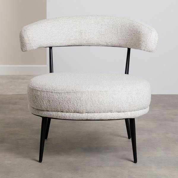 Loungesessel MANAO Beige - Polyester - 62 x 68 x 68 cm
