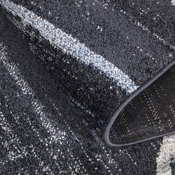 Tapis salon LUXURY 80x150 gris Gris - Matière plastique - 80 x 2 x 150 cm