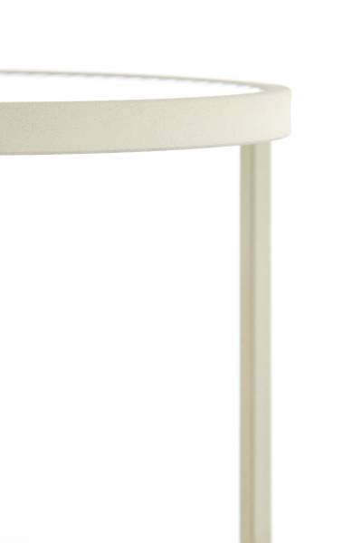 Tisch RETIRO Weiß - Metall - 35 x 81 x 35 cm