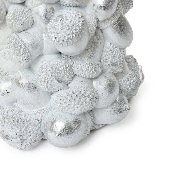 Weihnachtsbaum-Skulptur HTHD0184 Silber - Harz - 19 x 46 x 18 cm