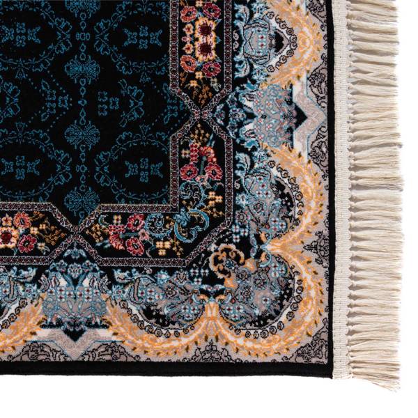 Orientteppich Läufer Adam Blau - Naturfaser - 100 x 1 x 300 cm